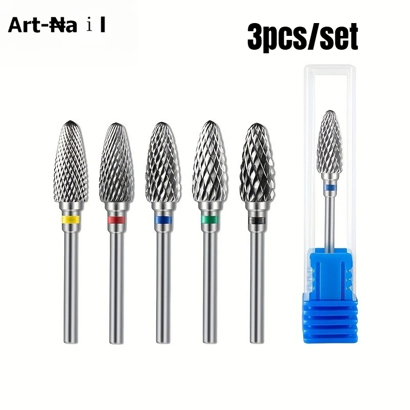 Power Tools Icon - 3pcs Tungsten Carbide Nail Drill Bits