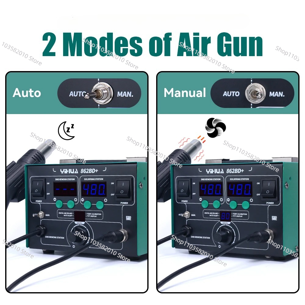 YIHUA 862BD+ Hot Air Gun Solde - Power Tools Used In Welding 评论和价格