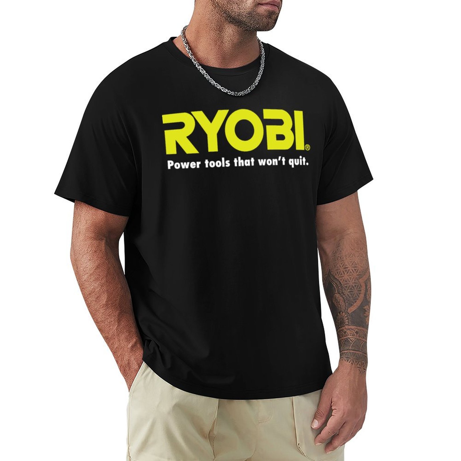 POWER TOOLS RYOBI LOGO T-Shirt - Power Tools Logo 评论和价格