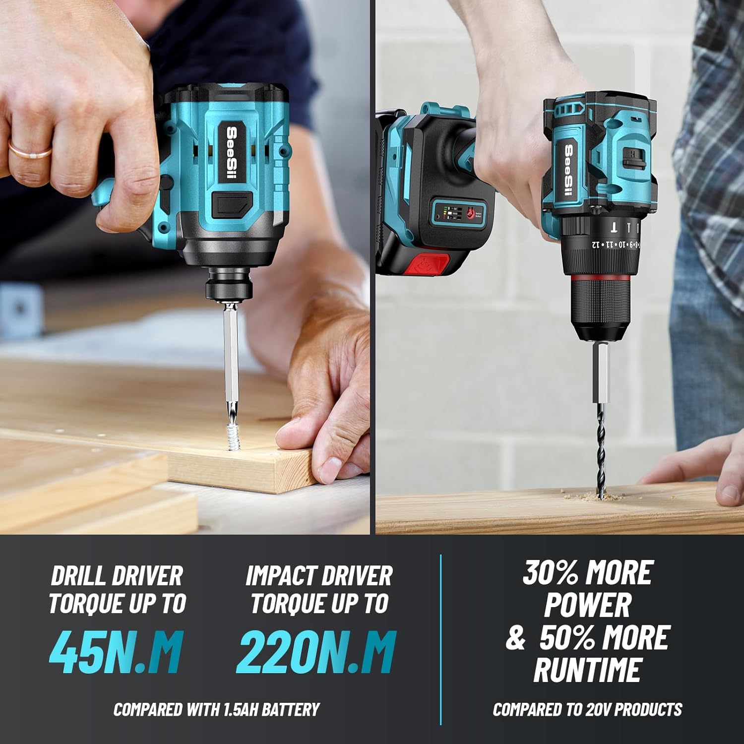 SEESII QH220/WH045 3/8'' Drill - Power Tools Aeg 评论和价格