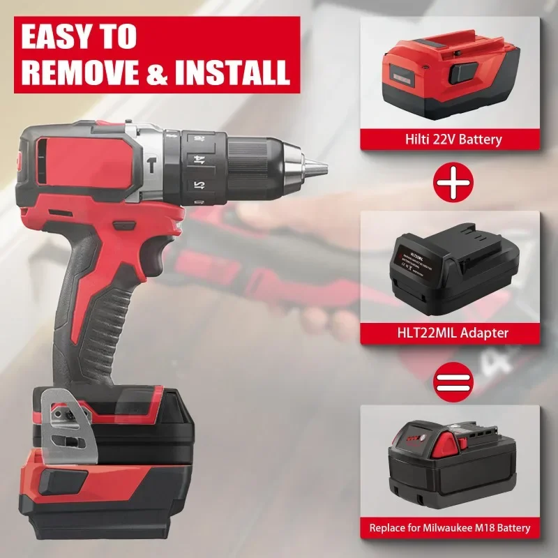 Battery Adapter for Milwaukee  - Power Tools Hilti 评论和价格